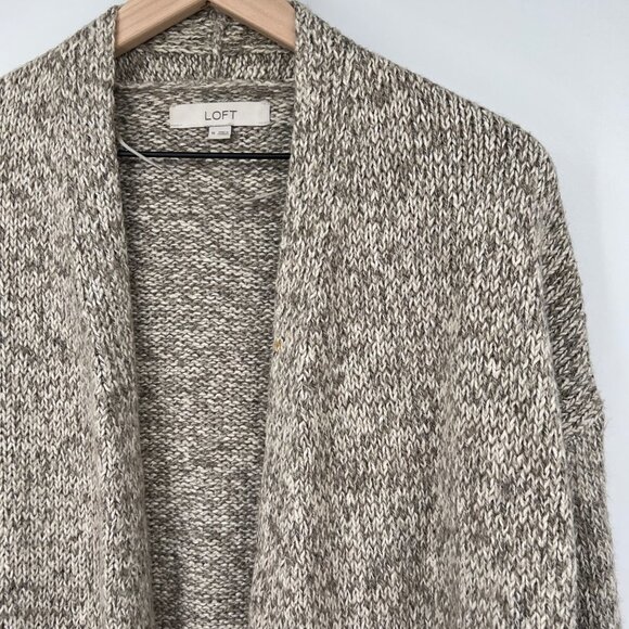 Ann Taylor Loft Womens Cardigan Sweater sz M Knit Open Front - Picture 3 of 10